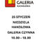 Niedziela Handlowa w Galerii Sucholeskiej – 25 stycznia
